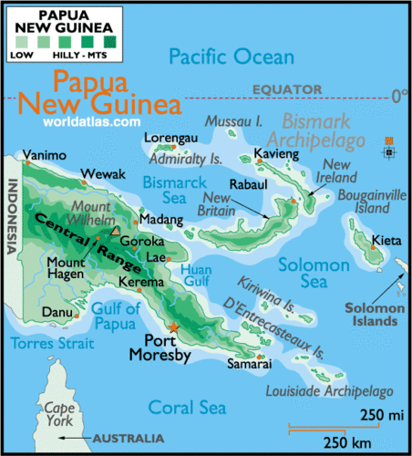 Papua-new-guinea-map